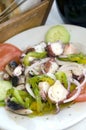 Marinated octopus salad greece Royalty Free Stock Photo