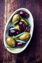 Marinated olives with rosemary