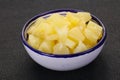 Marinated pineapple pieces