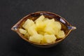 Marinated pineapple pieces