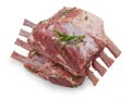 Marinated rack of lamb, black pepper, coriander Royalty Free Stock Photo