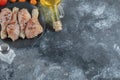 Marinated raw chicken drumsticks ready to roast Royalty Free Stock Photo