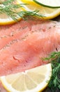 Marinated Salmon Royalty Free Stock Photo