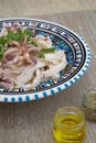 Marinated squid salad. Royalty Free Stock Photo