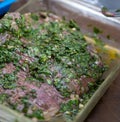 Marinated Steak with Herbs