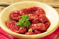 Marinated sun dried tomatoes