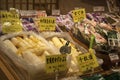 Marinated vegetables at Nishiki market