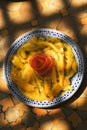 Marinated yellow peppers