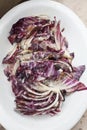 Marinating radicchio