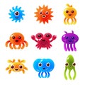 Marine Animals Balloon Characters Set