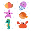 Marine animals sets