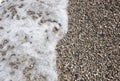 Marine background with pebbles