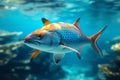 Marine beauty Fish in majestic underwater scene, blue sea