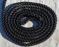 Marine black rope Royalty Free Stock Photo