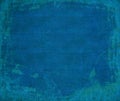 Marine blue grunge ribbed wood background