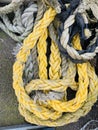 Wallpaper image of a rope used in shipping industry to hold up ships Royalty Free Stock Photo