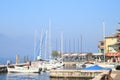 Marine with boats on the lake Lago di Garda