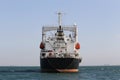 Marine cargo ship in sea.