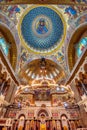 Marine Cathedral of St. Nicholas in Kronstadt. The interior of the temple. The main Cathedral of the Russian Navy. Saint Royalty Free Stock Photo