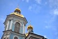 Architectural historical buildings of St. Petersburg. Orthodox churches in Russia. Royalty Free Stock Photo