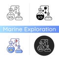 Marine chemistry icon Royalty Free Stock Photo