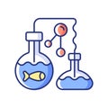 Marine chemistry RGB color icon Royalty Free Stock Photo