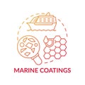 Marine coatings concept icon.