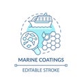 Marine coatings concept icon.