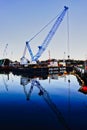 Marine Construction Crane, Sydney Harbour, Australia Royalty Free Stock Photo