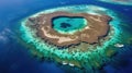 marine coral island atoll