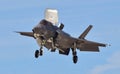 A Marine Corps F-35B Joint Strike Fighter Hovering