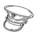 Marine Corps Hat Icon. Doodle Hand Drawn or Outline Icon Style Royalty Free Stock Photo