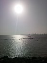 This is marine drive beach sun set at 4.00pm evening