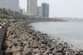 The Marine Drive Promenade in South Mumbai, India