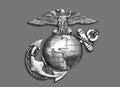 Marine Eagle ,Globe and Anchor.