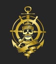 Marine emblem skull