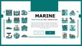 marine engineer boat mechanic landing header vector