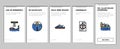 marine engineer boat mechanic onboarding icons set vector