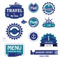 Marine labels set