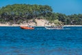 Marine lake from Port d`Albret to Vieux-Boucau-les-Bains