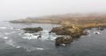 Marine Layer and Rocky Northern California Shoreline Royalty Free Stock Photo