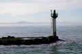 Marine lighthouse of capbreton and hossegor on the atlantic coast in southwest france Royalty Free Stock Photo