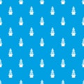 Marine lighthouse pattern vector seamless blue