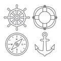Marine Line Icons