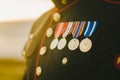 Marine Medals in Sunlight Royalty Free Stock Photo