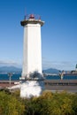 Marine navigational range sign tower Royalty Free Stock Photo