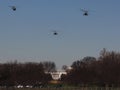 Marine One Approaches White House
