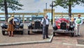 Vintage cars available for city tours in Napier, New Zealand