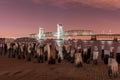 Marine Parkway-Gil Hodges Memorial Bridge at night Royalty Free Stock Photo