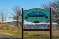 The Marine Parkway - Gil Hodges Memorial Bridge sign in Brooklyn, New York Royalty Free Stock Photo